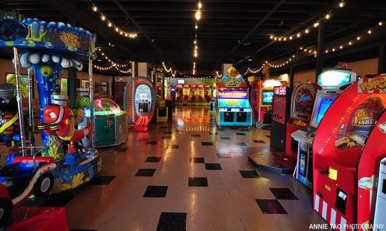 homemade arcade game room